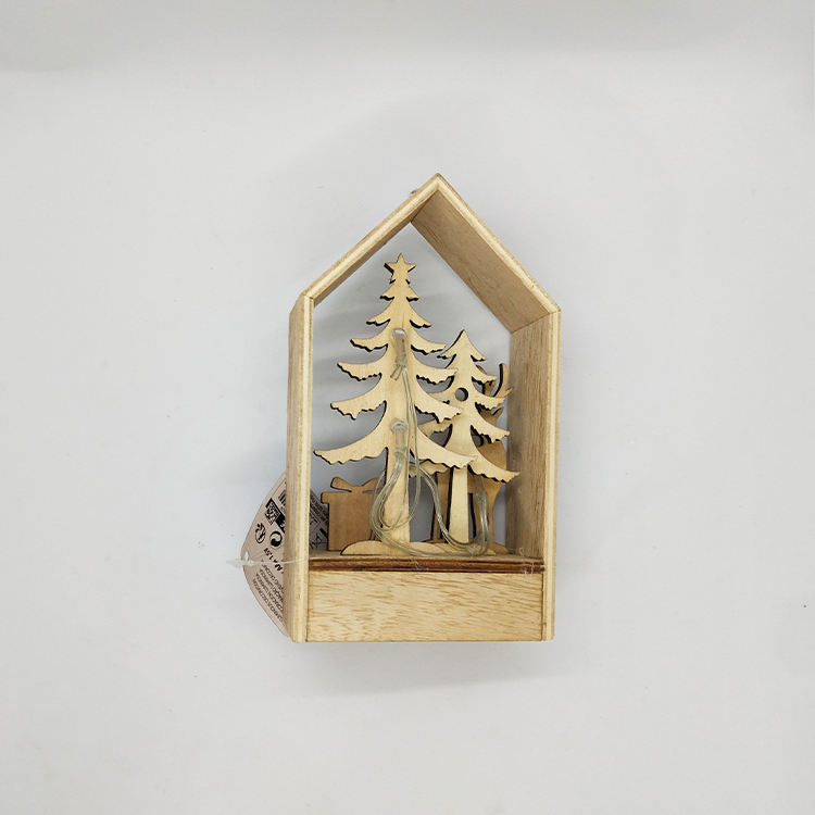 Para la decoración del dormitorio Will Shine Craft Supplies Wooden Deer Lamp Pendant Gifts Crafts Wooden